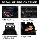 12V Electric Ride-On Pickup Truck for Kids with 3 Speeds and Remote Control
