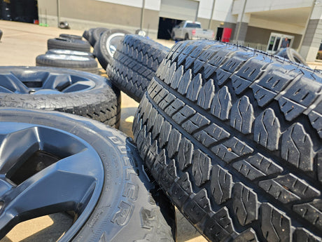 20" Ram 1500 OEM LIMITED Laramie wheels rims black 2675 2722 Texas Truck Tire