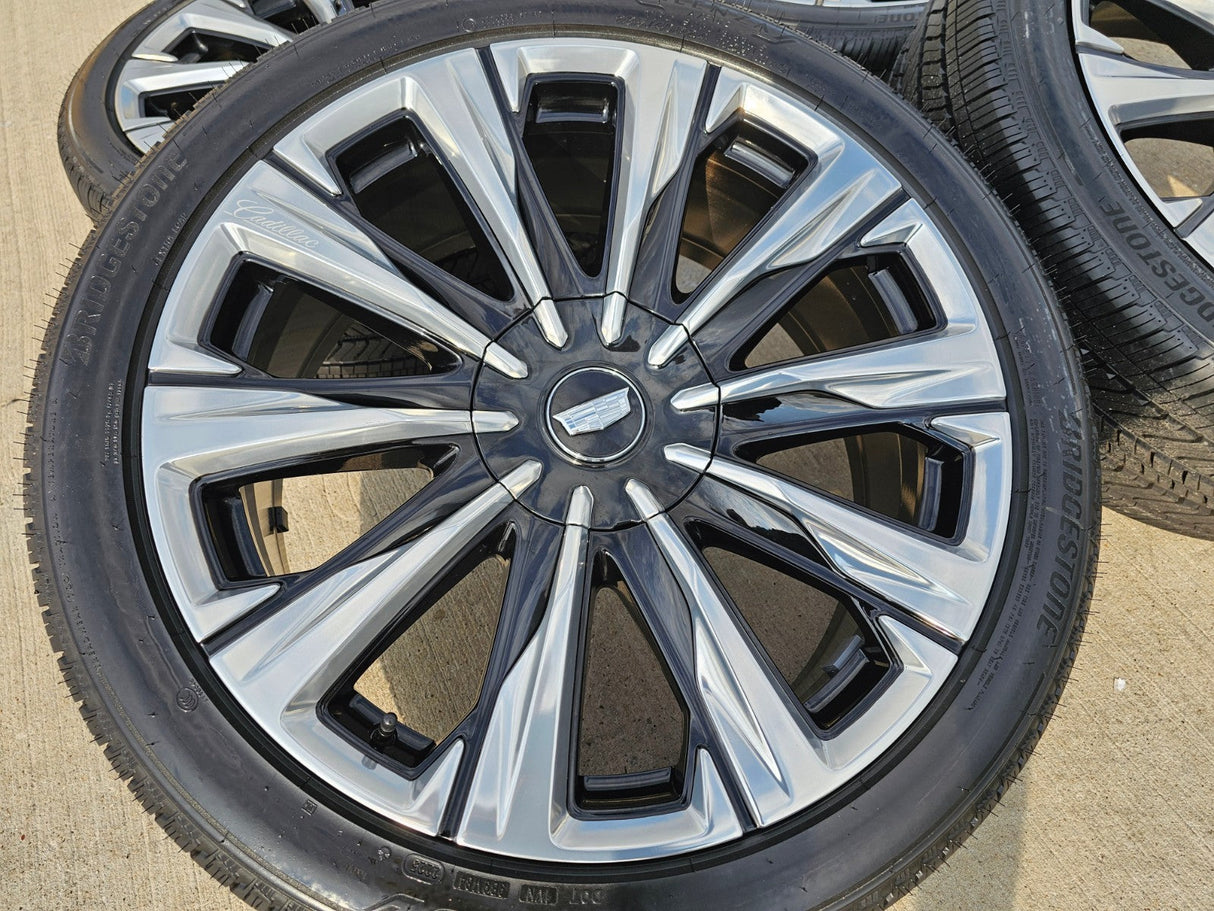 24" Cadillac Escalade PLATINUM OEM wheels rims V 2023 2024 2025 2026 2027 NEW Texas Truck Tire