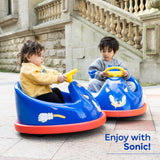 Rev up the Fun with Sonic's Electric Bumper Car: 2 Speeds and 360-Degree Turns for Kids!