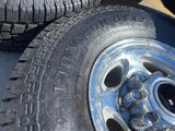 16" Ford F-250 F-350 Excursion OEM 3408 polished wheels rims tires Texas Truck Tire