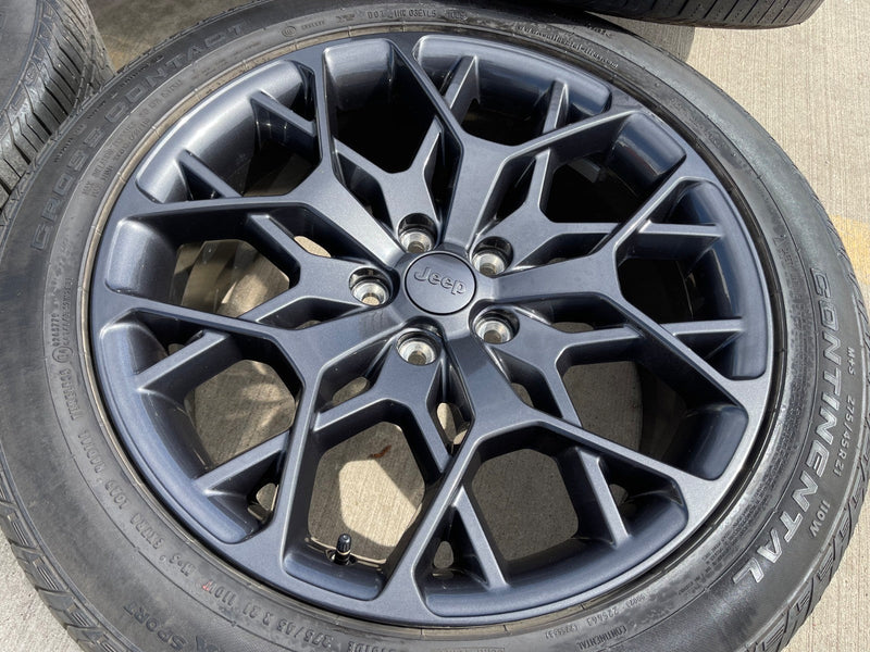 21" Jeep Grand Cherokee L OEM wheels rims 9291 Durango tires CONTINENTAL Texas Truck Tire