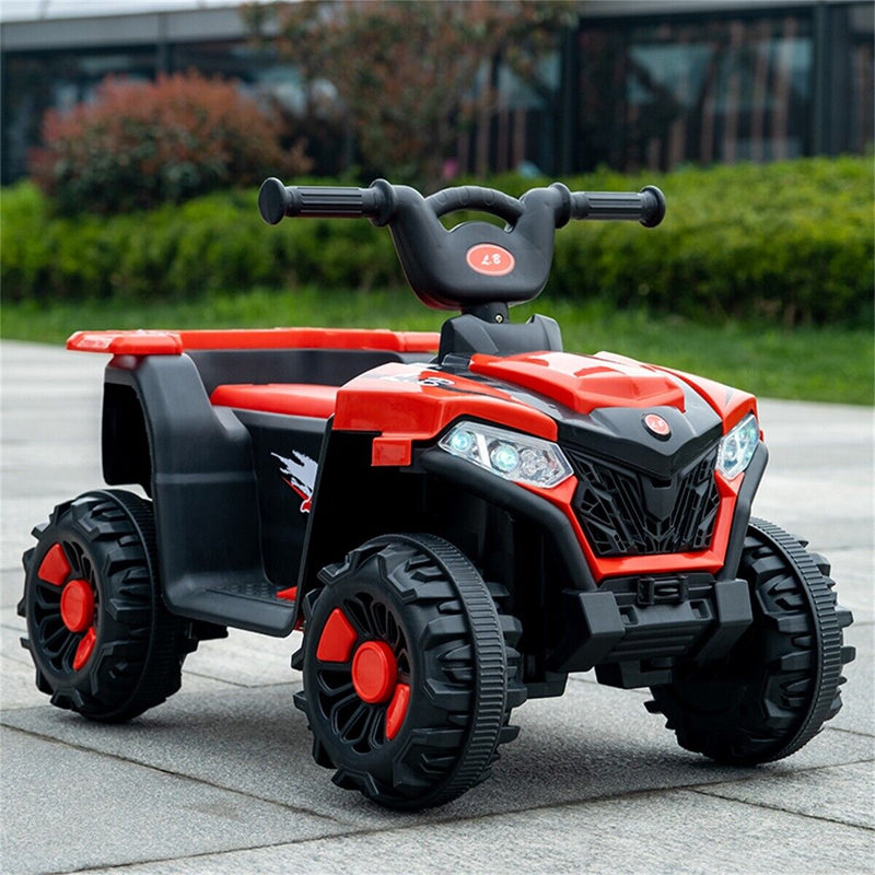 Electric ATV Ride-On Car with MP3 Player and LED Lights - 6V Battery Powered, 4-Wheeled Beach Cruiser