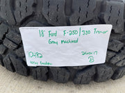 18" Ford F-250 F-350 OEM TREMOR rims wheels 10482 tires DURATRAC R/T 35" Texas Truck Tire
