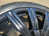21" Lexus LX570 Toyota Land Cruiser OEM 74341 black wheels rims tires Texas Truck Tire
