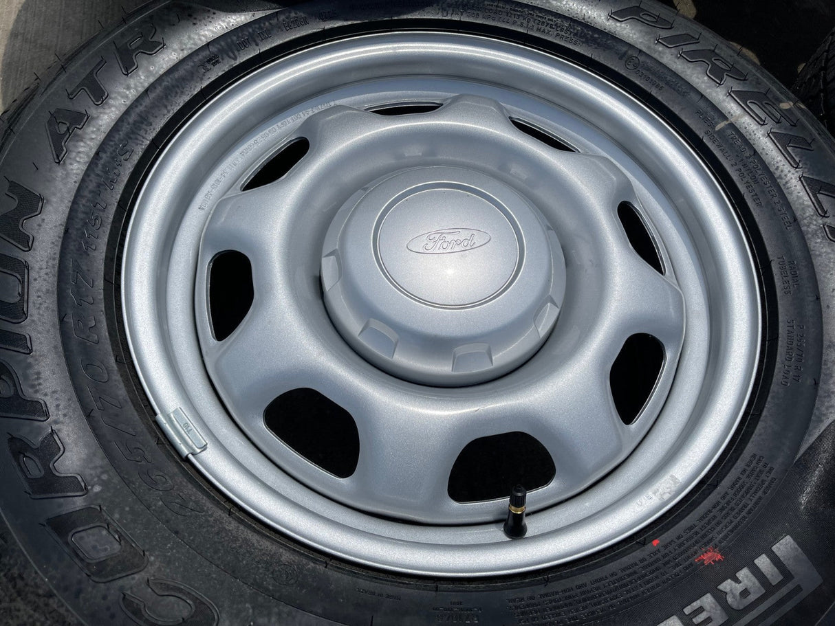 17" Ford F-150 OEM rims wheels 3857 tires steel 2024 2025 2026 PIRELLI A/T NEW Texas Truck Tire
