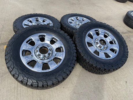 20" Ford F-250 F-350 OEM Lariat 10295 25085 10552 wheels rims NEW BFG KO2 A/T Texas Truck Tire