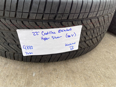 22" Cadillac Escalade V Platinum OEM 4883 95479 wheels rims 2024 2025 2026 NEW Texas Truck Tire