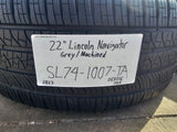22" Lincoln Navigator OEM 94225 rims wheels BLACK LABEL 2025 2026 PIRELLI NEW Texas Truck Tire
