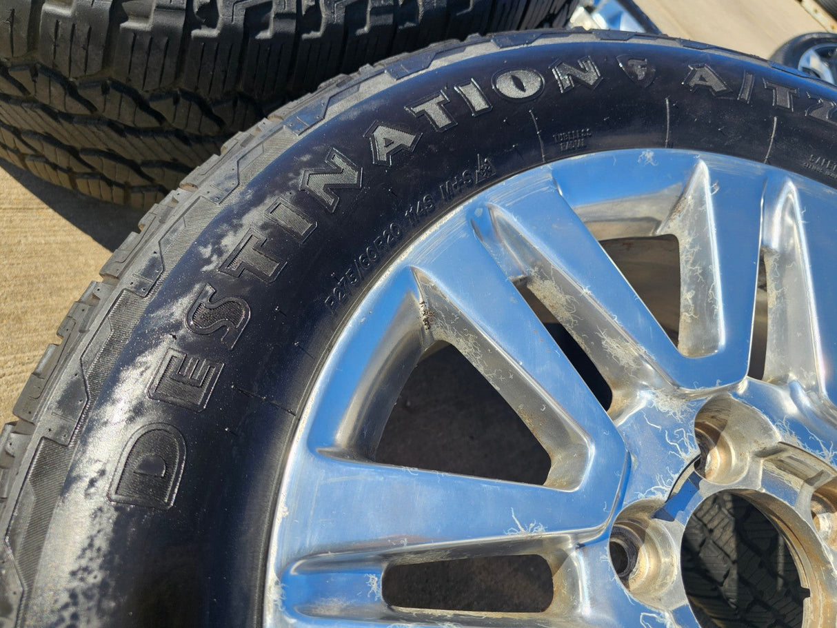 20" Toyota Tundra TSS TRD T Force OEM wheels rims 5x150 tires FIRESTONE A/T2 Texas Truck Tire