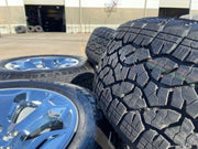 20" Dodge Ram 1500 OEM Laramie CHROME 2680 wheels rims 2025 2026 GOODYEAR NEW Texas Truck Tire