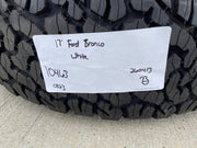 17" Ford Bronco HERITAGE SASQUATCH OEM 10463 wheels rims white 37" BFG NEW Texas Truck Tire