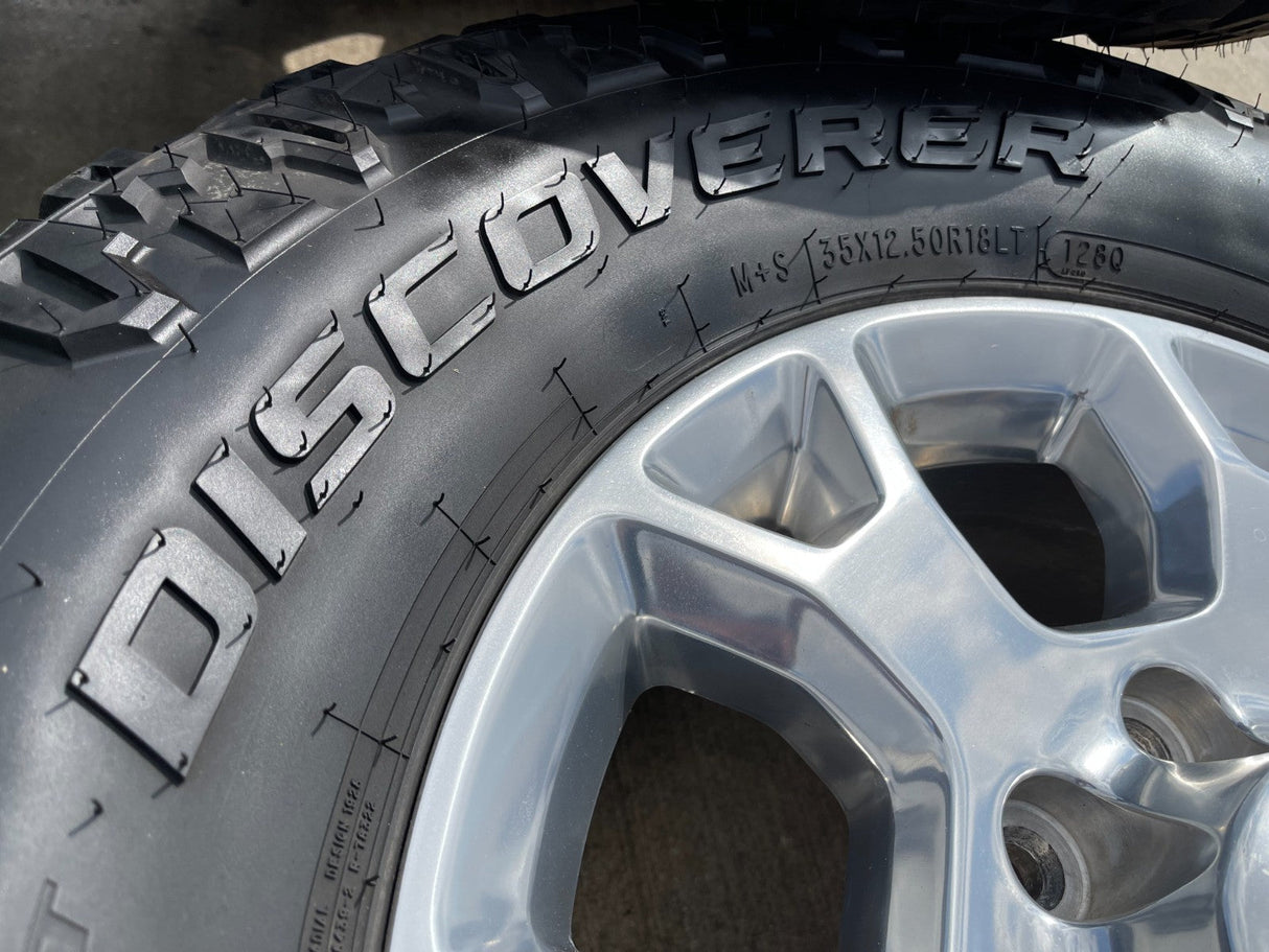18" Ram 2500 3500 Laramie Power Wagon OEM wheels rims 2693 tires COOPER 35" Texas Truck Tire