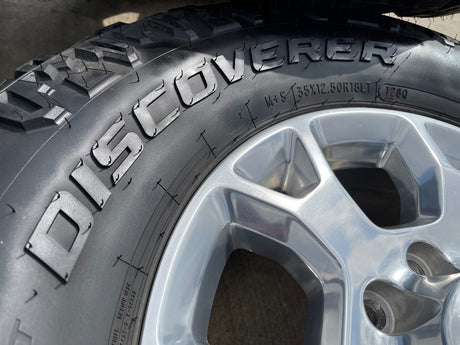 18" Ram 2500 3500 Laramie Power Wagon OEM wheels rims 2693 tires COOPER 35" Texas Truck Tire