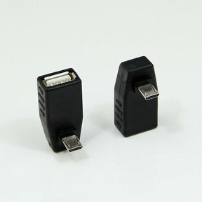 USB Female to Mini USB Male 180° adapter up angled TekShack