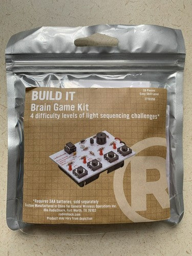 RadioShack Brain Game Kit – Light Sequence Challenge TekShack