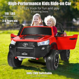 2*12V Official Toyota Hilux Ride On Truck Car 2-Seater 4WD with Remote Control and Custom Painted Exterior