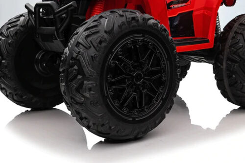 24V Children's Electric ATV Ride-On Toy, Rubber Tires, Hand Accelerator, Music Player, LED Illumination