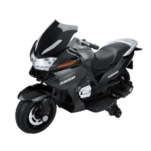 TOBBI 12V Kids Electric Motorcycle with Training Wheels - Dirt Bike Motorbike for Young Riders