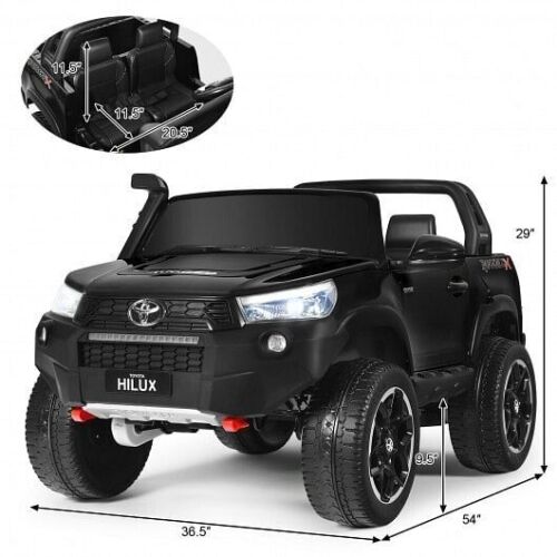 2*12V Official Toyota Hilux Ride-On Truck Car 2-Seater 4WD with Remote Control - Custom Painted