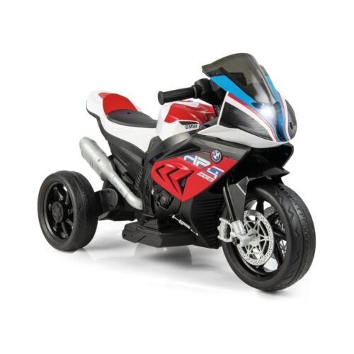 Electric Ride-On Motorcycle for Kids with Lights, Music, and 3 Wheels - Red