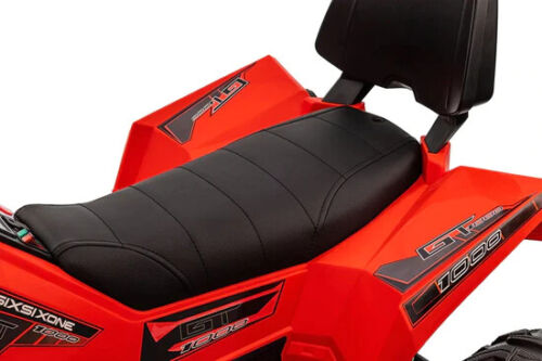 24V Children's Electric ATV Ride-On Toy, Rubber Tires, Hand Accelerator, Music Player, LED Illumination