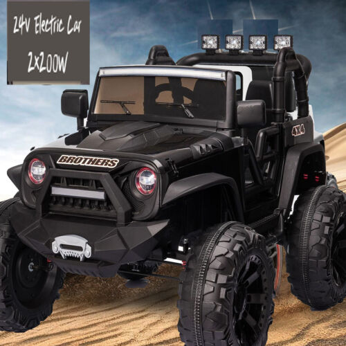 Premium 24V Electric Kids Ride-On Truck with MP3, LED Lights, and Remote Control - 3 Speeds, 2X200W Motors