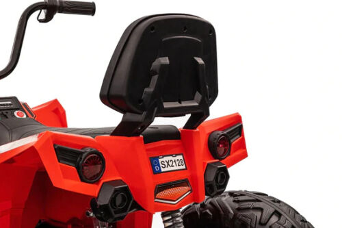 24V Children's Electric ATV Ride-On Toy, Rubber Tires, Hand Accelerator, Music Player, LED Illumination