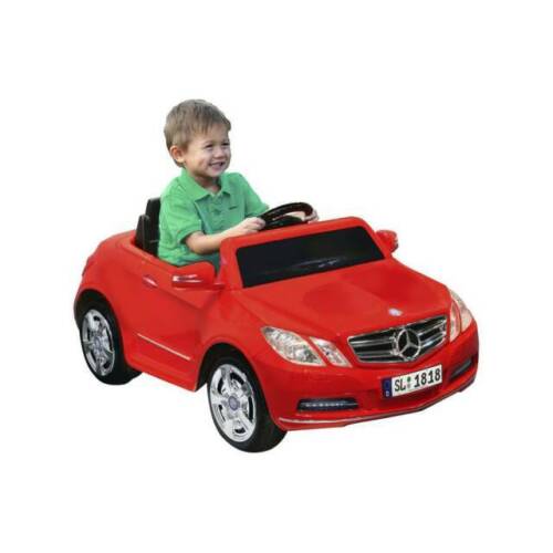 Kid Motorz Mercedes Benz E550 Ride-On Car in Red - 1 Seater, Rechargeable 6-Volt Battery