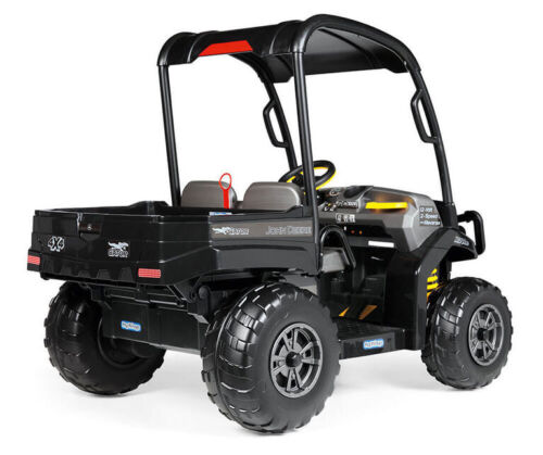 Peg Perego John Deere Gator XUV in Sleek Midnight Black - 12-Volt Battery-Powered Ride-On Vehicle