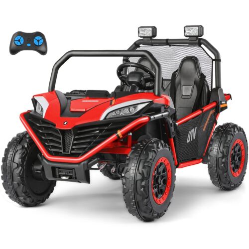 ELEMARA 2 Seater Kids' Ride-on Car, 12V Battery-Powered Off-Road UTV Toy, 4 Wheel Drive
