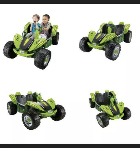 12V Power Wheels Dune Racer Extreme Electric Ride-On Car for Children GREEN Brand New