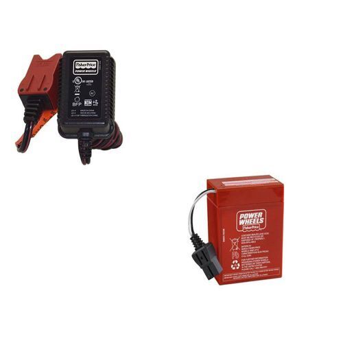 Power Wheels 00801-0712 Battery and Charger Replacement Set
