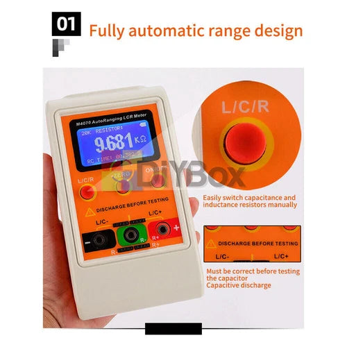 M4070 LCR Meter – Auto-Range Cap/Induct/Res Tester TekShack
