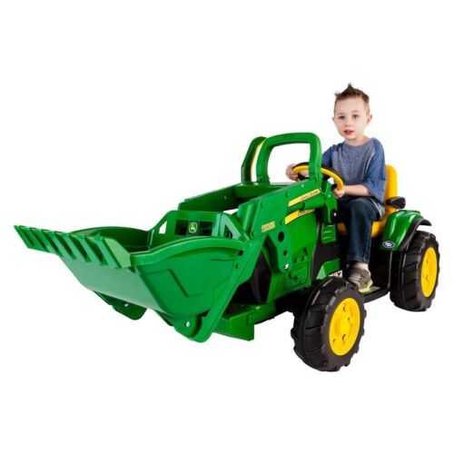 Peg Perego 12V John Deere Ground Loader Electric Ride-On Vehicle