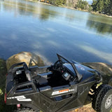 24V Clash Touchscreen TV Ride-On Mega Buggy Razor UTV Rubber Adjustable Side-by-Side