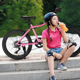 20 Inch Kids' Mountain Bike for Boys and Girls Ages 7-12 with 7-Speed Gear
