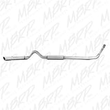 MBRP 4" Turbo Back, Single Side Exit, 1998-2003 Ford Powerstroke 7.3L, S6200AL MBRP