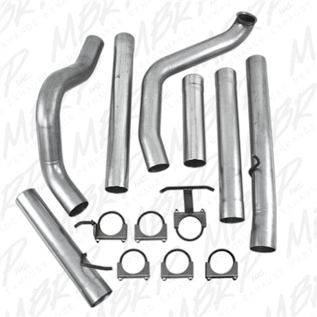 MBRP 4" Turbo Back, Single Side - No Muffler (1999-2003) Powerstroke MBRP
