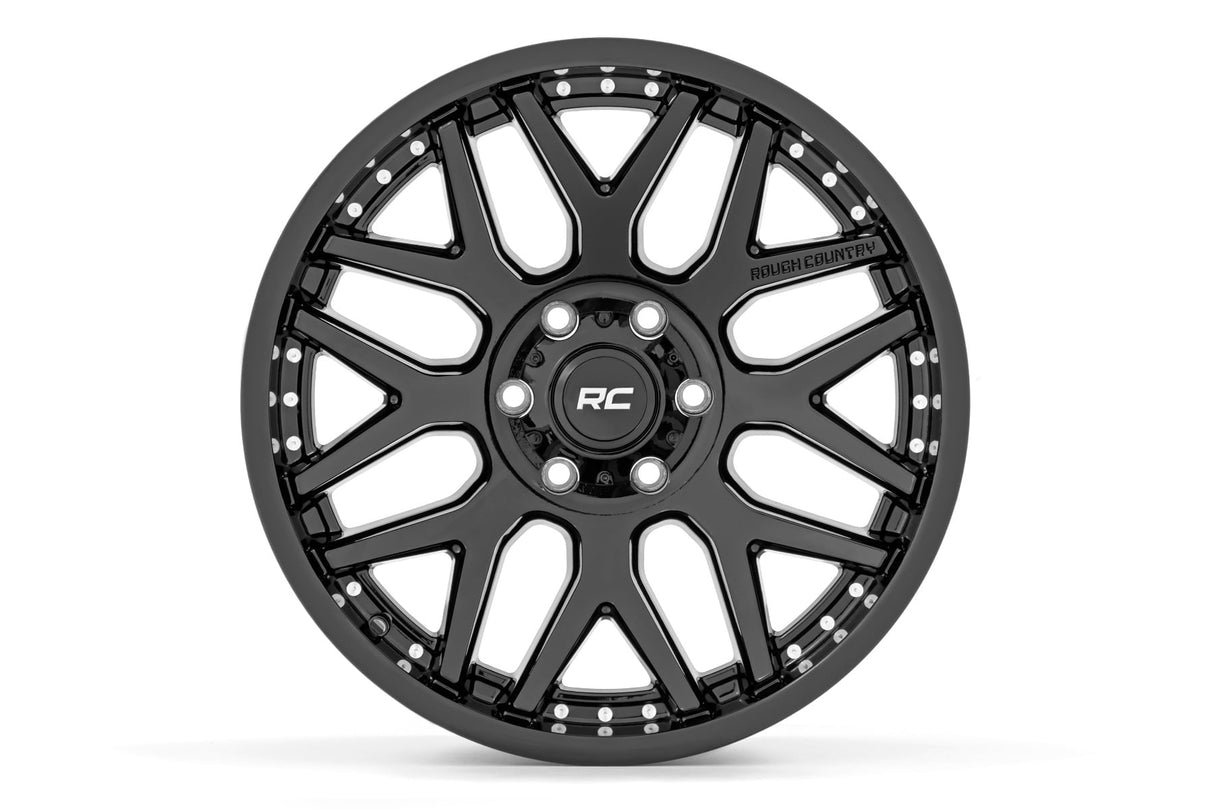 Rough Country 95 Series 20x10 Wheel 8-Spoke Gloss Black