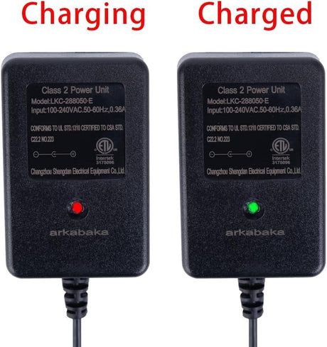 24V Lead Acid Battery Charger for Ride-On Toys with LED Status Indicator