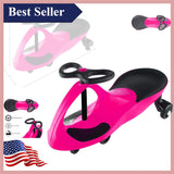Safe and Easy Wiggle Car Ride-On Toy No Gears Pedals or Batteries Required