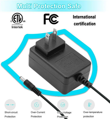Safe and Reliable 12 Volt Charger for Ride-On Toys with 6ft Cable and LED Status Lights