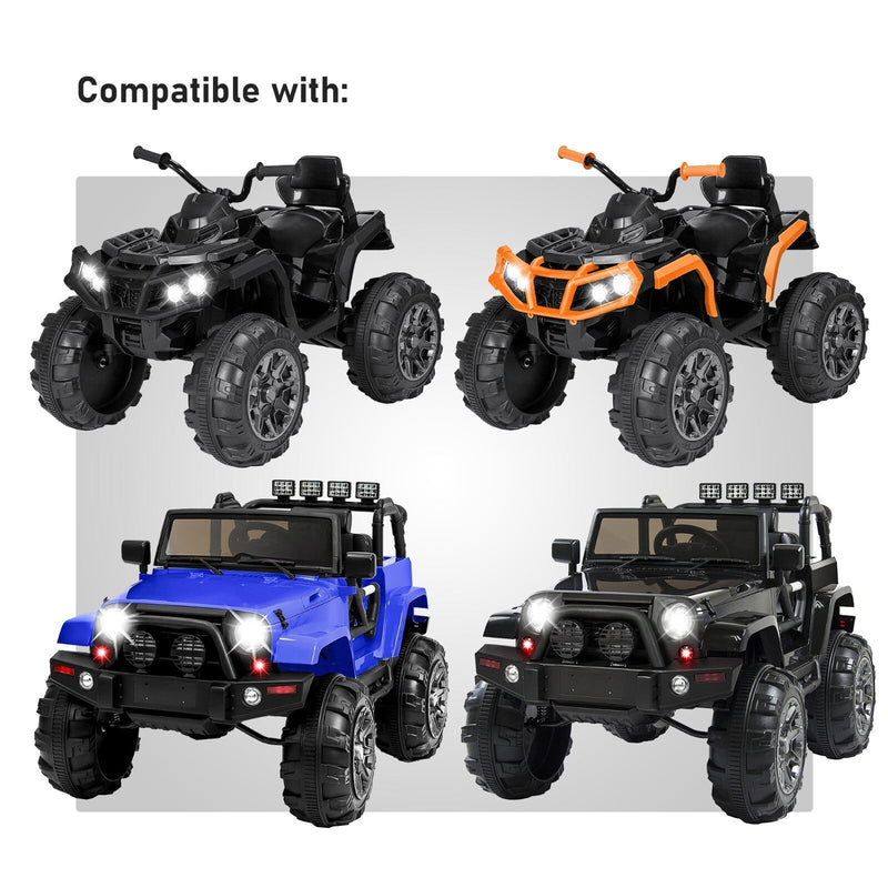 12-Volt Charger with Red 2-Pin Connector for Ride-On Vehicles