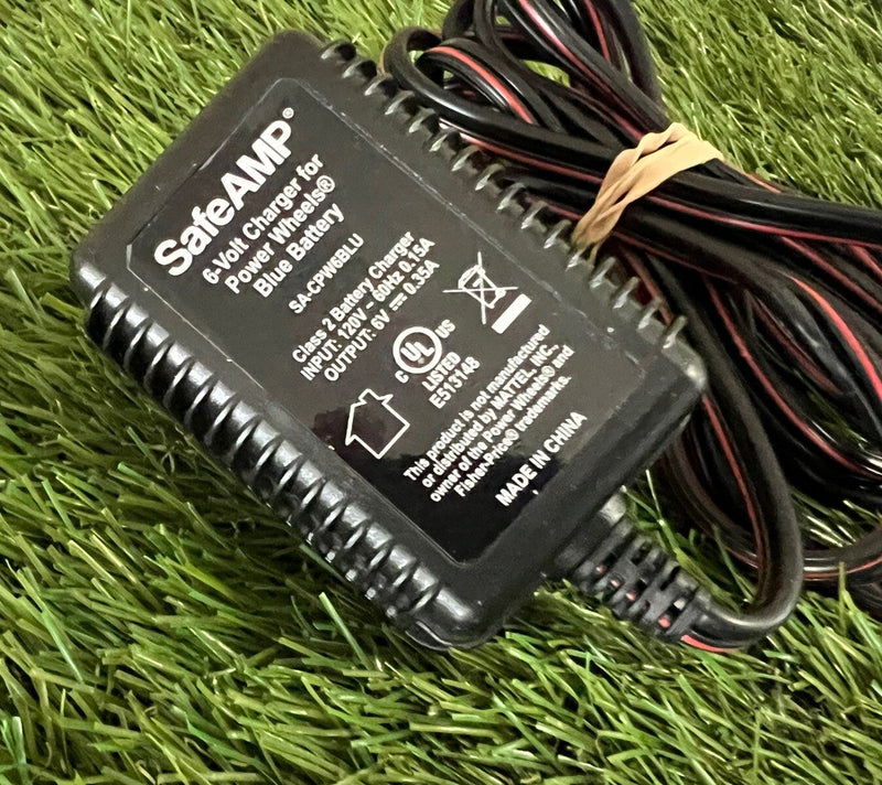 6V Rechargeable Battery and Charger for Toddler Power Wheels Toy, Blue