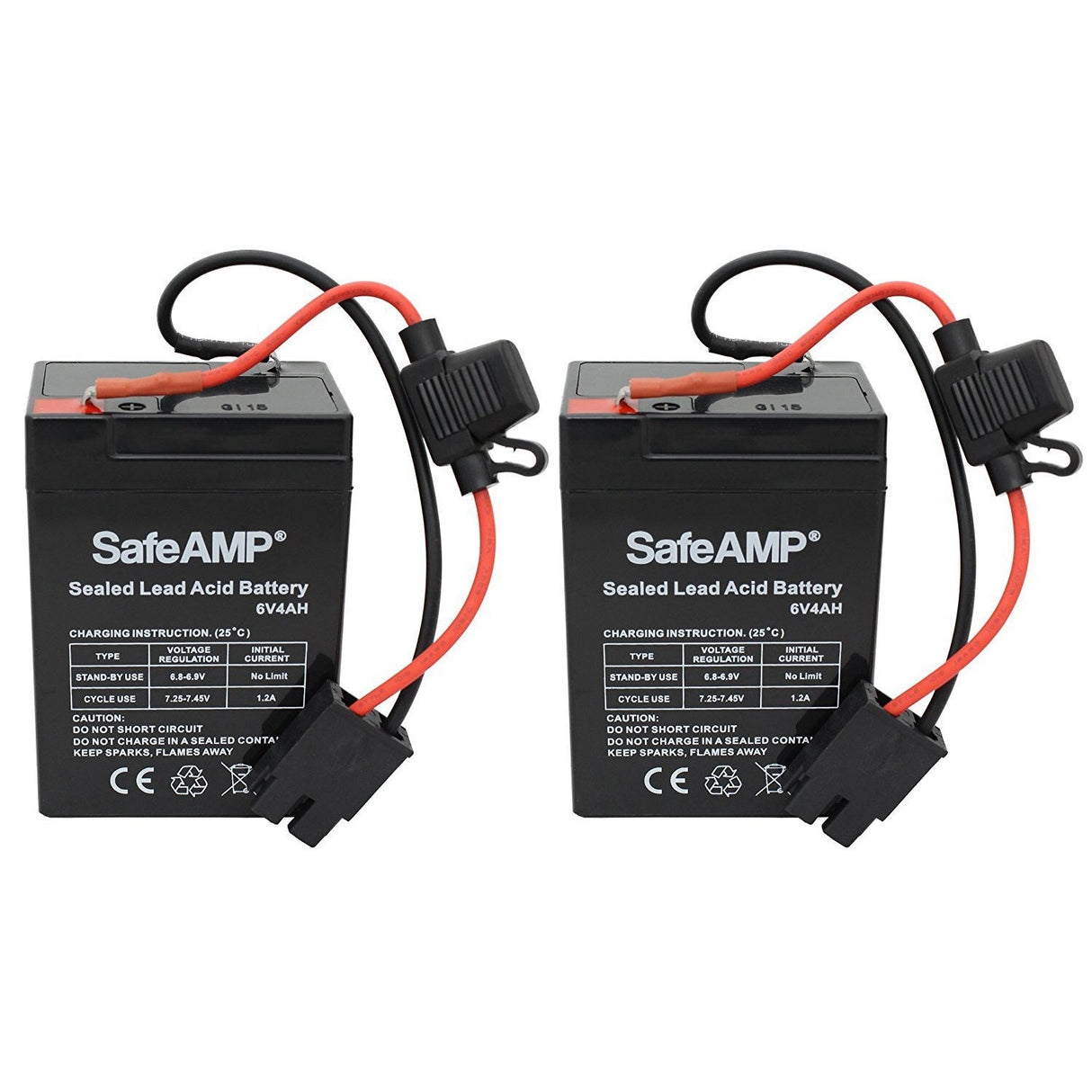6-Volt Blue Toddler Battery Pack of 2 for Power Wheels Toys