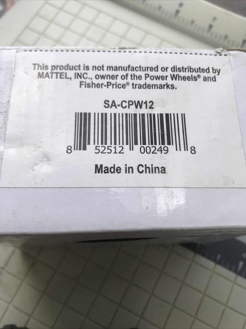 12 Volt Charger for Power Wheels Ride-On Cars Safe and Reliable