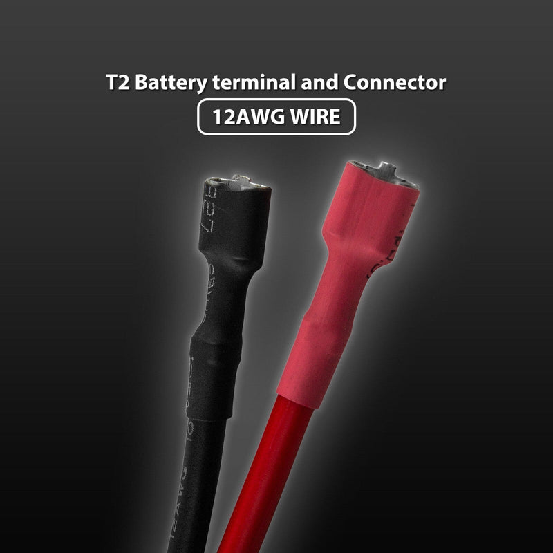 SafeAMP Wire Harness Compatible with 12-Volt Ride-On Vehicle Red 2-Pin Connector