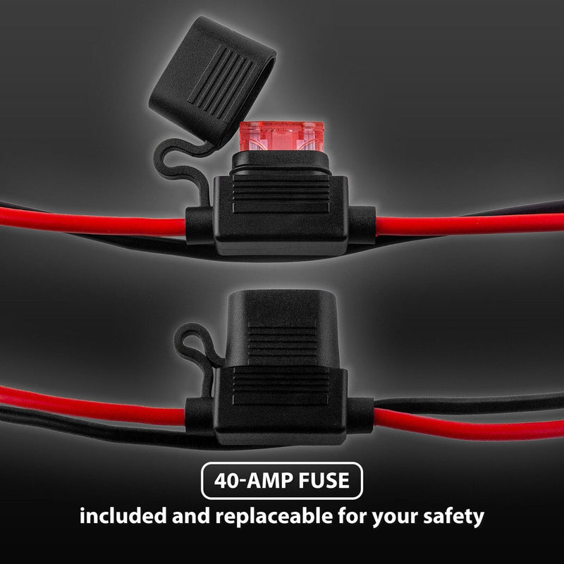 SafeAMP Wire Harness Compatible with 12-Volt Ride-On Vehicle Red 2-Pin Connector