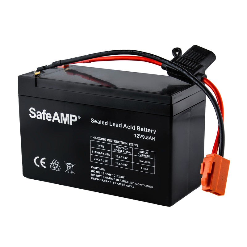 SafeAMP Wire Harness Compatible with 12-Volt Ride-On Vehicle Red 2-Pin Connector
